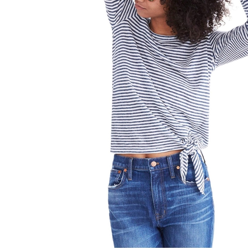 Madewell Soundcheck Side-Tie in Stripe